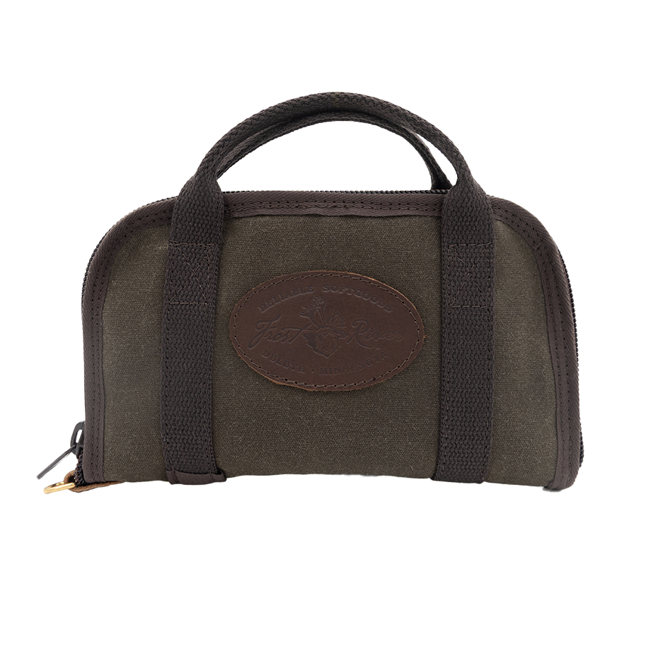 Waxed canvas pistol rug perfect for transportation or cleaning.