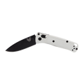 Benchmade's Mini Bugout folding pocket knife in white