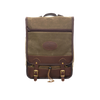 Waxed canvas and leather backpack perfect for carrying laptops and other daily essentials. 