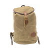 A traditional waxed canvas rucksack backpack made in Duluth, Minnesota. 