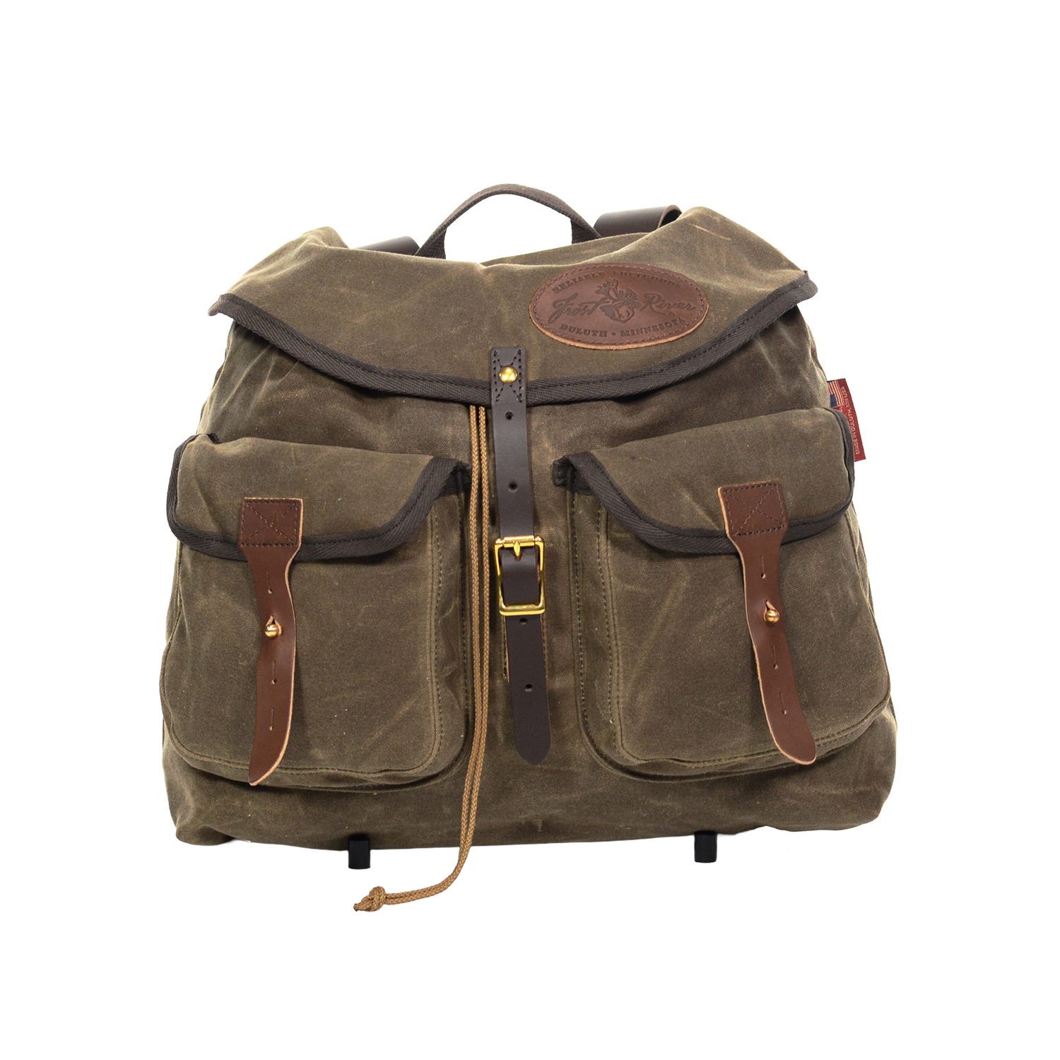 The Geologist pack is a beautiful rucksack with two spacious front pockets added for additional storage.