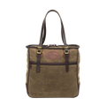 Large tote bag with adjustable leather straps connected with solid brass 
