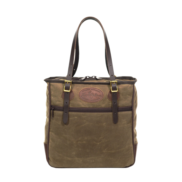 Large tote bag with adjustable leather straps connected with solid brass 