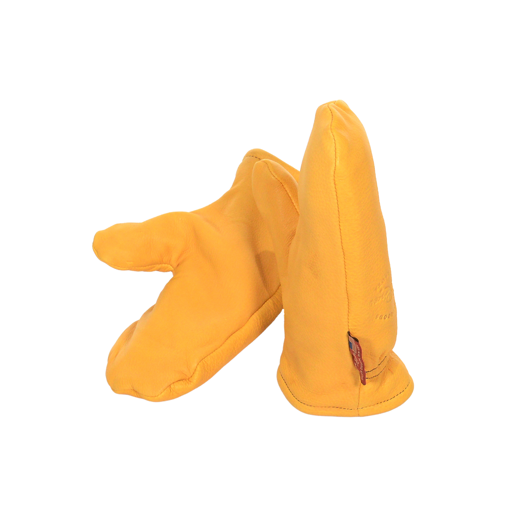 Frost River's mitten are made with premium buckskin and lined with fleece.