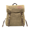 The Book Bag a small but tough box style bag. Made out of our forest green waxed canvas. With two premium leather straps that can be tightened with our high quality brass buckles.