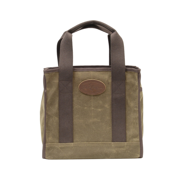Strong webbed cotton handles that are sewn all the way to the bottom of the bag for additional strength when carrying heavy loads.