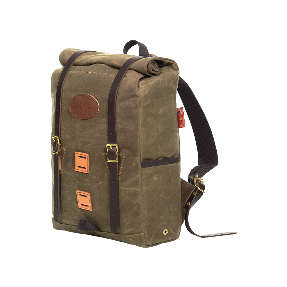 Frost River's waxed canvas Arrowhead Rolltop Pack