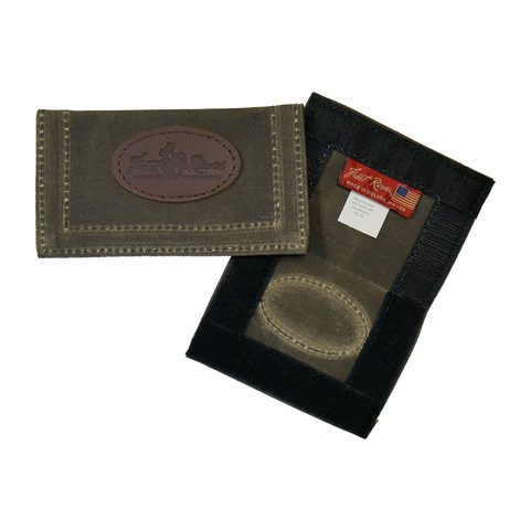 Frost River's waxed canvas lure guards offered in a small and large size.
