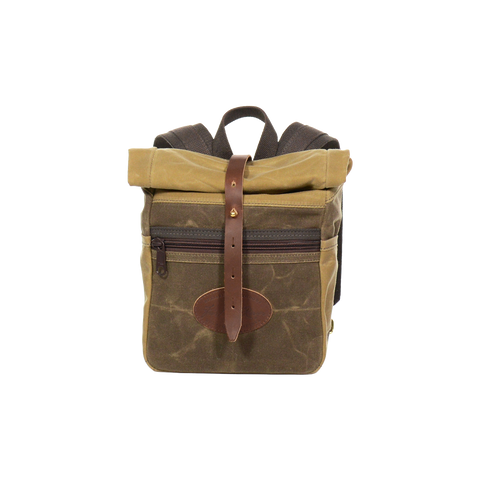 Front view of the Frost River Skyline Rolldown Backpack product photo.