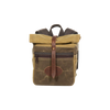 Front view of the Frost River Skyline Rolldown Backpack product photo.