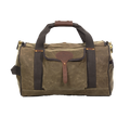 A durable waxed canvas and leather duffel bag that's made in America. 