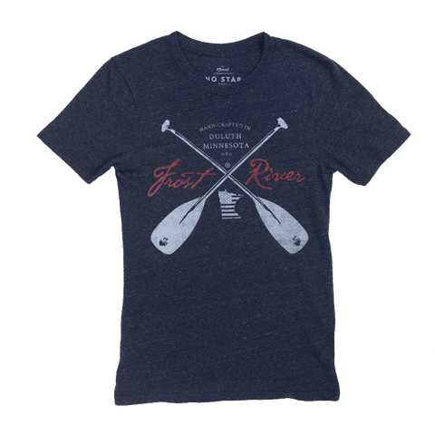 Women's Navy Crossed Paddles T-Shirt