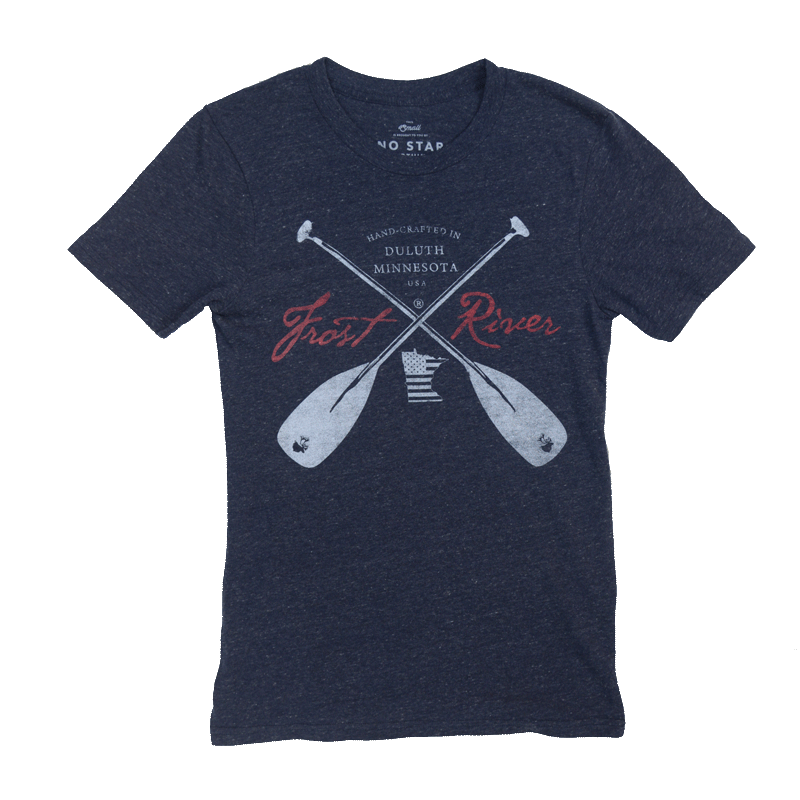 Men's Navy Crossed Paddles T-Shirt