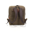 Hand pounded brass rivets and hand sown stitching keep these cotton webbed straps sturdy and in place. 