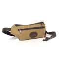 Highly water resistant waxed canvas, heavy duty zippers, and webbed cotton straps make this small hip pack is great for walks, runs, and hikes.
